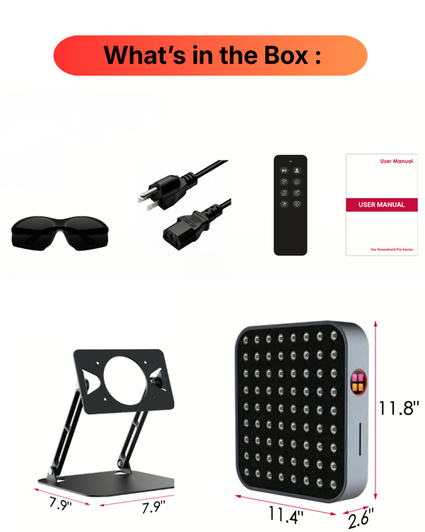 Dubbelkanalig panel för rött och nära-infrarött ljusterapi - H320 (kompakt)