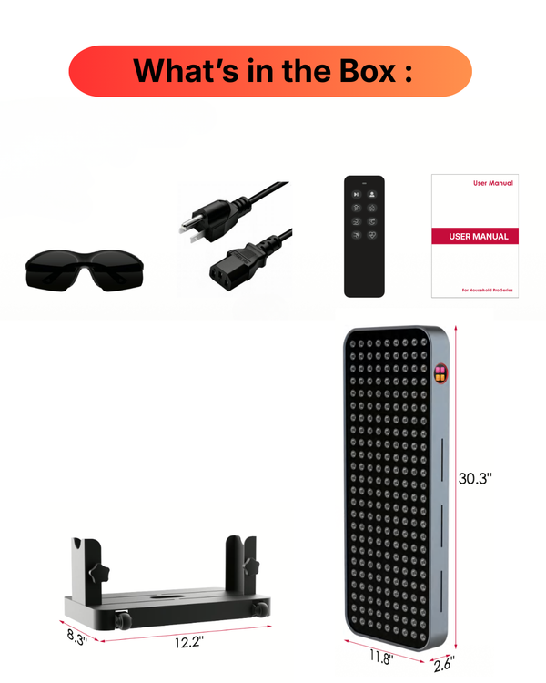 Dubbelkanalig panel för rött och nära-infrarött ljus - H760 (mitten/helkropp)