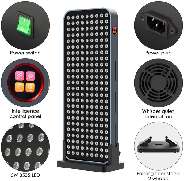 Dubbelkanalig panel för rött och nära-infrarött ljus - H760 (mitten/helkropp)